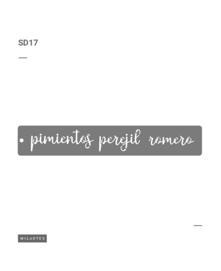 SD017 PIMIENTOS PEREJIL ROMERO 10 X 30