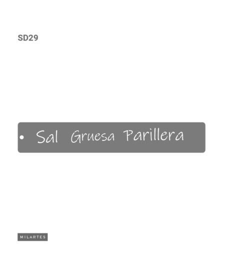SD029 SAL GRUESA PARRILLERA 10 X 30