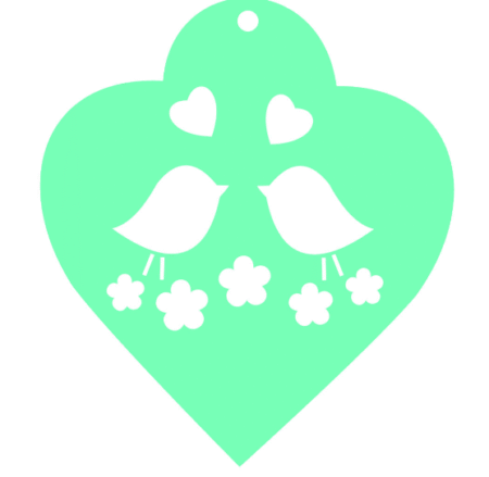 SF010 PAJAROS ENAMORADOS 10 X 10