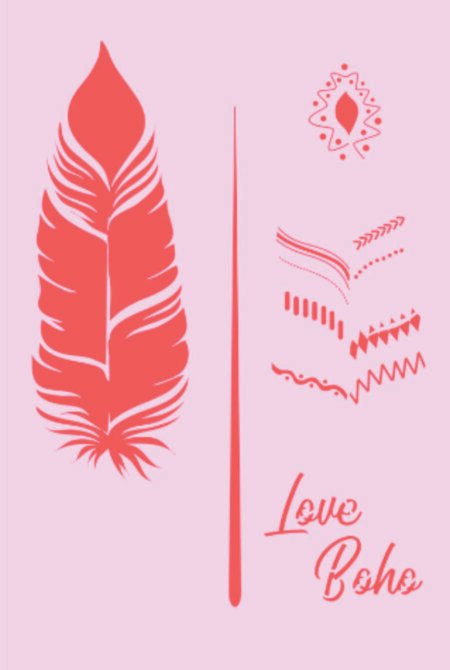 SG077 LOVE BUHO PLUMA 20 X 30