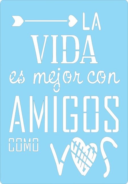 SG148 LA VIDA AMIGOS 20 X 30