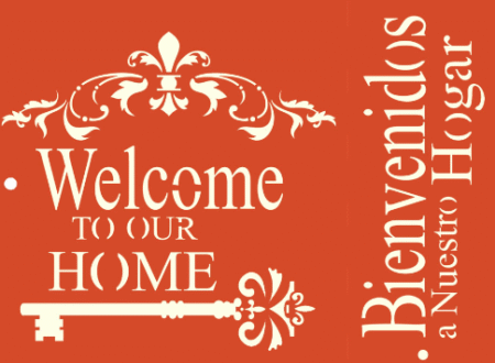 SGX042 WELCOME TO OUR HOME 30 X 40