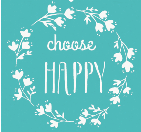 SGZ145 CHOOSE HAPPY 30 X 30