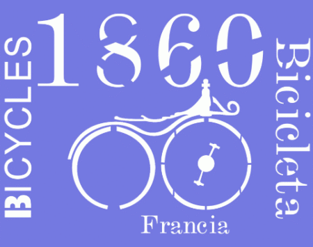 SH051 BICICLETA FRANCIA 1860 15 X 20