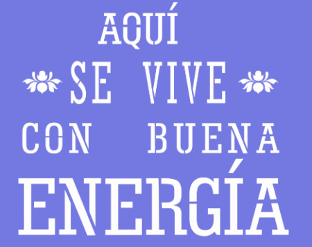 SH082 AQUI SE VIVE BUENA ENERGIA 15 X 20