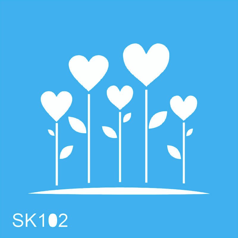 SK102 CORAZONES 10 X 10