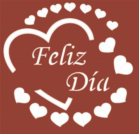 SK218 FELIZ DIA 10 X 10