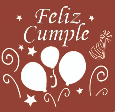 SK219 FELIZ CUMPLE 10 X 10