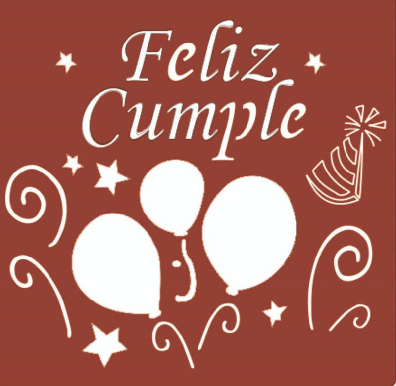 SK219 FELIZ CUMPLE 10 X 10