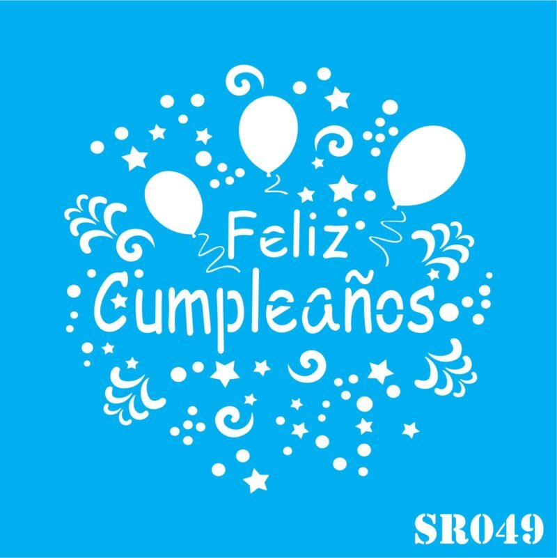 SR049 FELIZ CUMPLEANOS 10 X 10