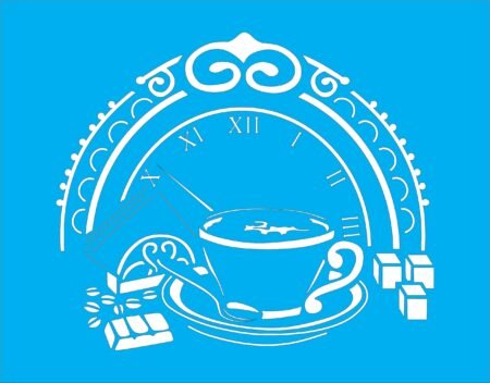 N0018 MEDIO RELOJ CON TE 15 X 20