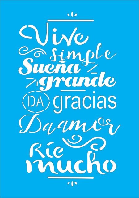 N0039 VIVE SIMPLE SUENA GRANDE 20 X 30