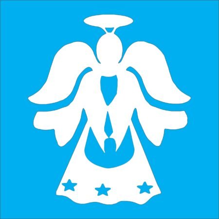 N0119 NAVIDAD ANGEL 20 X 20