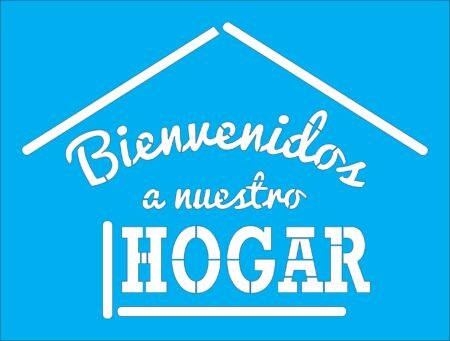 N0155 BIENVENIDO A NUESTRO HOGAR 20 X 30
