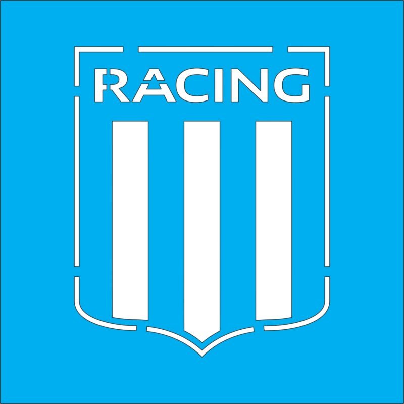 N0162 ESCUDO DE RACING 10 X 10