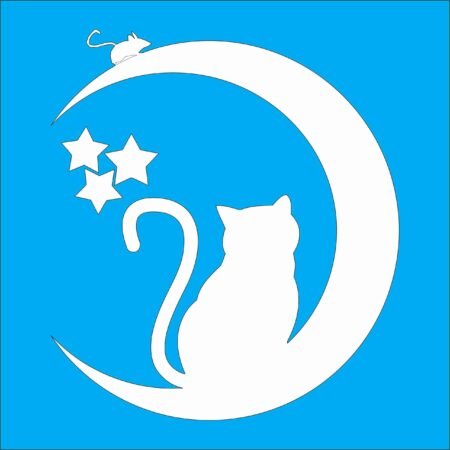 N0173 GATO-LUNA-LAUCHA 20 X 20