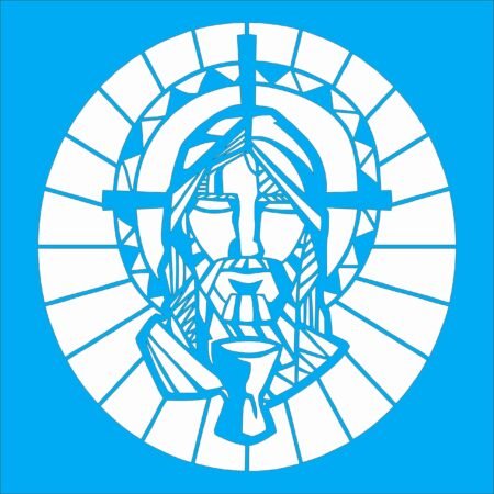 N0183 VITRAL DE CRISTO 30 X 30