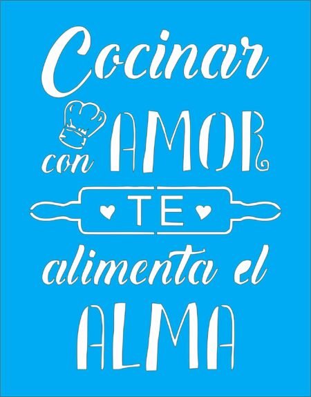 N0196 COCINAR CON AMOR 15 X 20