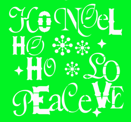 NAV067 HO HO HO 20 X 20