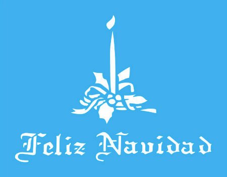 NAV302 FELIZ NAVIDAD VELA 15 X 20