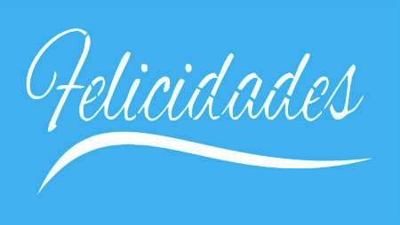 NAV304 FELICIDADES 15 X 20