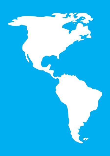 N0288 MAPA CONTINENTE AMERICANO 20 X 30