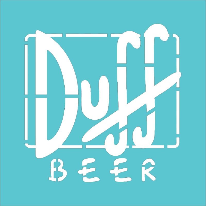 N0298 DUFF BEER 10 X 10
