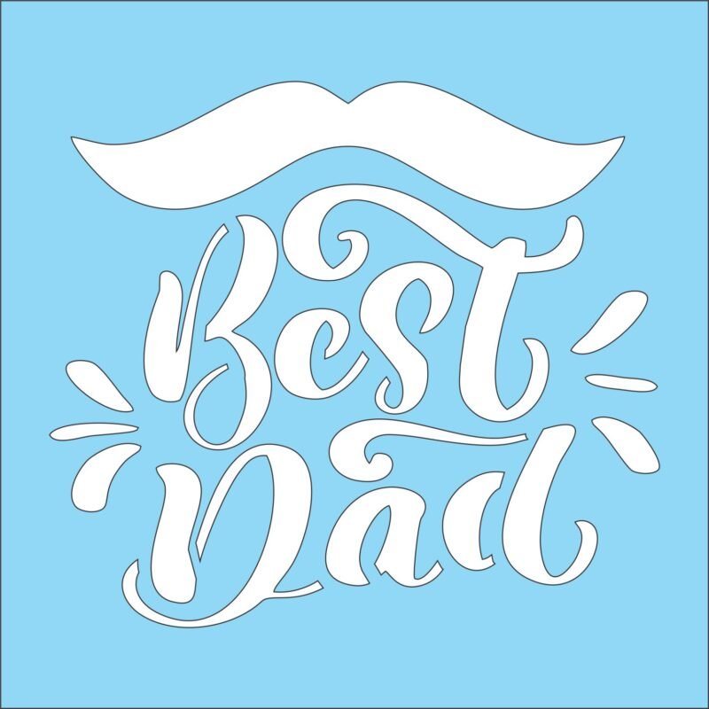 N0308 BEST DAD 10 X 10