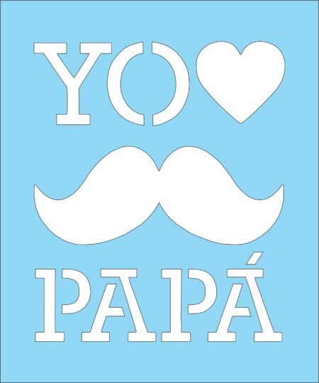 N0313 YO AMO PAPA 10 X 15