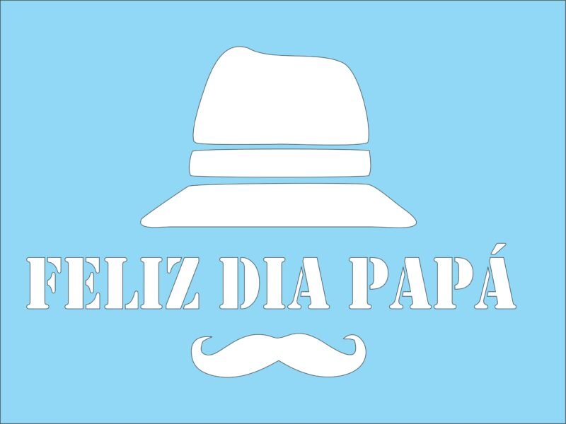 N0328 FELIZ DIA PAPA 10 X 15
