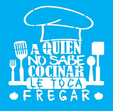 N0373 A QUIEN NO SABE COCINAR 30 X 30