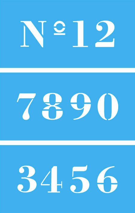 ABC016-1 NUMEROS DEL 0 A 9 DE 5CM