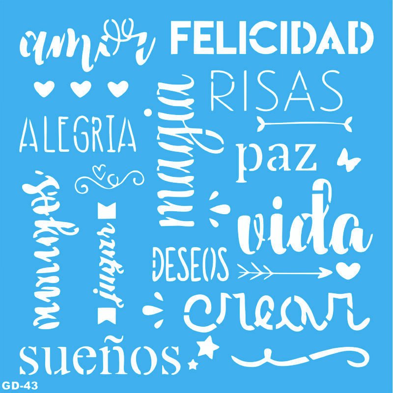 GD043 AMOR FELICIDAD RISAS 30 X 30
