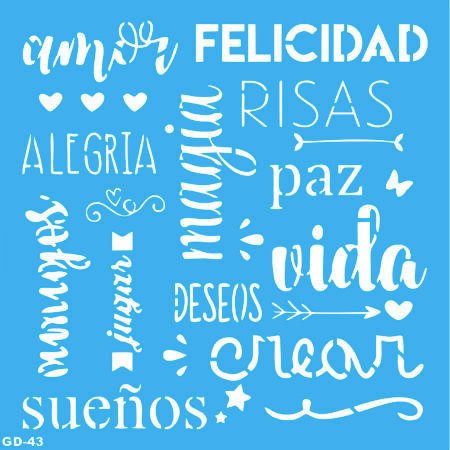 GD043 AMOR FELICIDAD RISAS 30 X 30