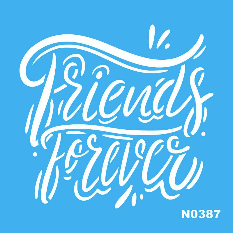 N0387 FRIENDS FOREVER 15 X 15