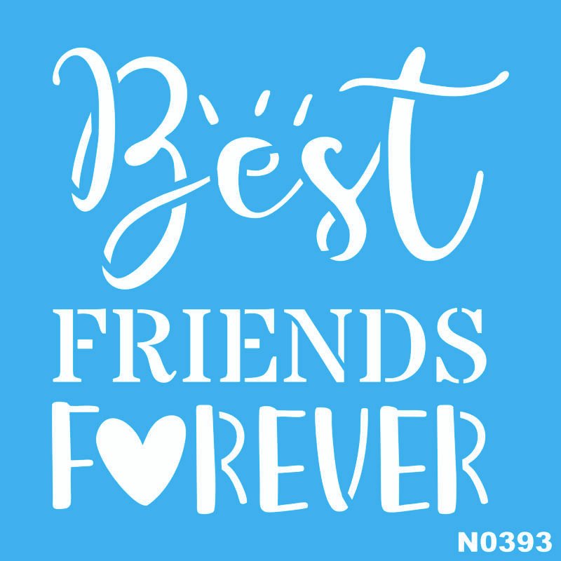 N0393 BEST FRIENDS FOREVER 15 X 15