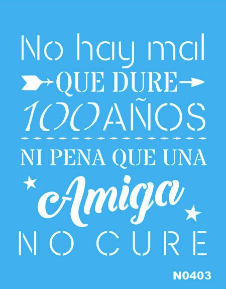 N0403 NO MAL QUE DURE 100 AÃ‚A¥OS 15 X 20
