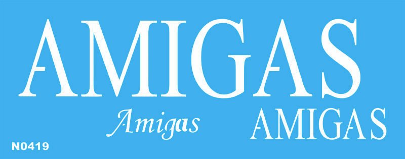 N0419 AMIGAS 10 X 30