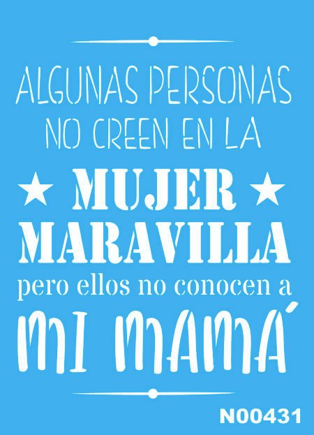 N0431 MUJER MARAVILLA 10 X 15