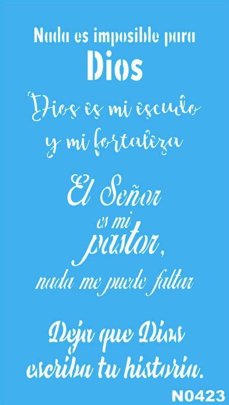 N0423 NADA ES IMPOSIBLE PARA DIOS 10 X 15