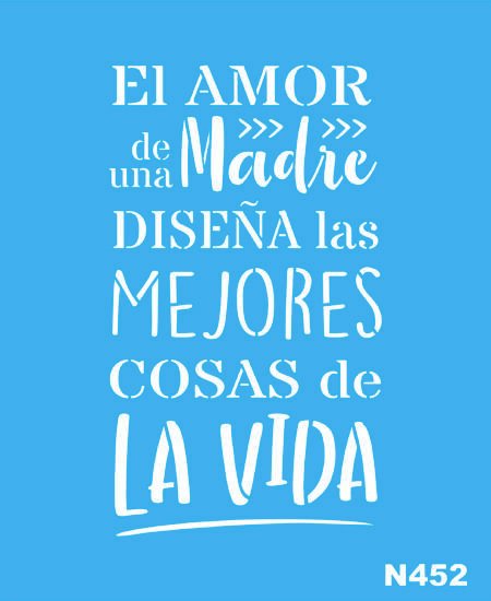 N0452 EL AMOR DE UNA MADRE DISENA  VIDA 10 X 20