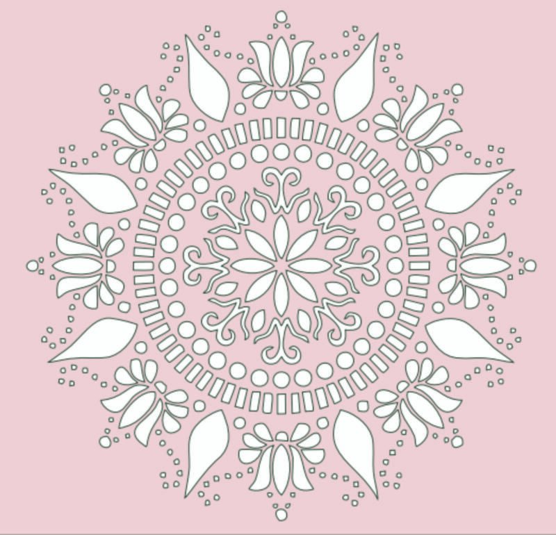 GD056 MANDALA 20 X 20