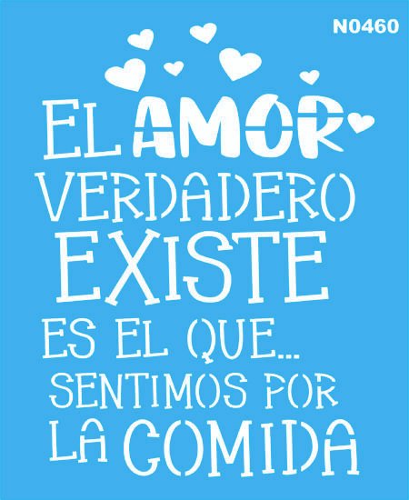 N0460 AMOR POR LA COMIDA 15 X 20