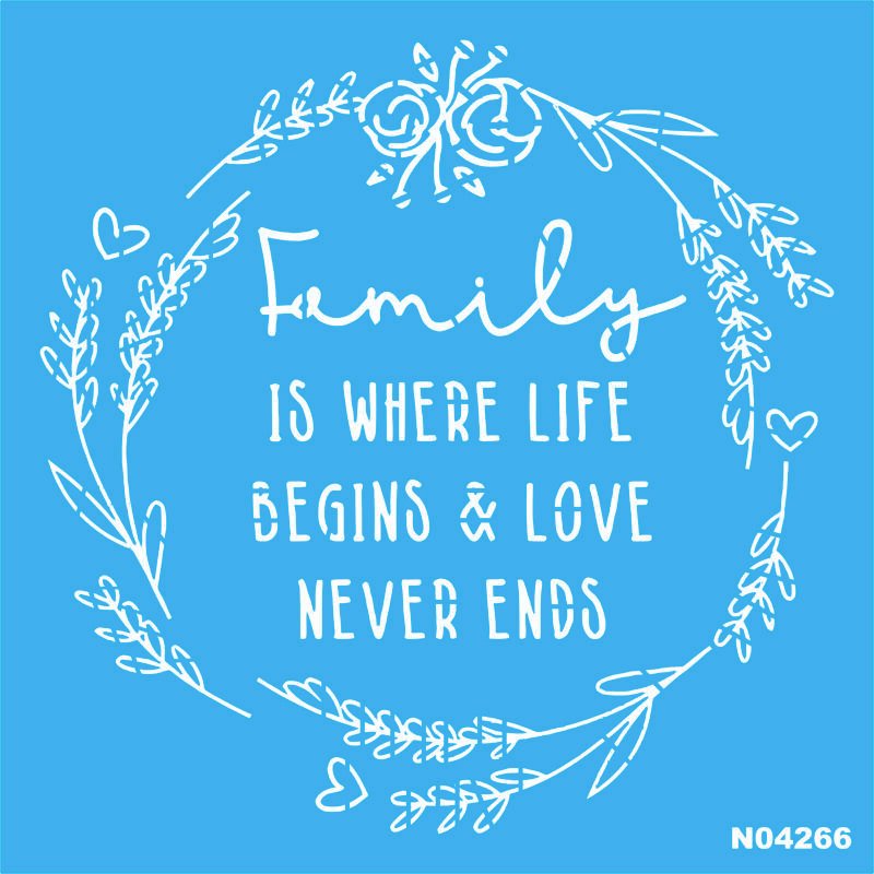 N0466 FAMYLY 20 X 20