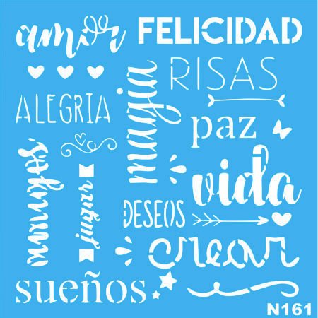 N0161 AMOR FELICIDAD 30 X 30