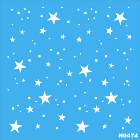 N0474 BOLAS ESTRELLAS NAVIDENAS 20 X 20
