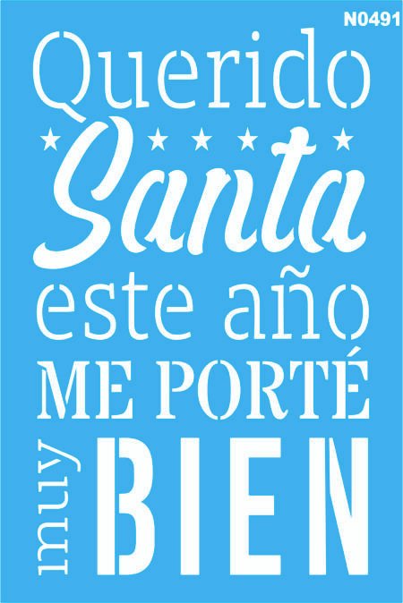 N0491 QUERIDO SANTA 20 X 30