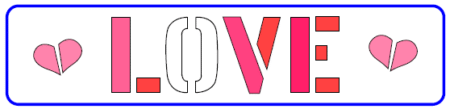 AC048 LOVE 5 X 20
