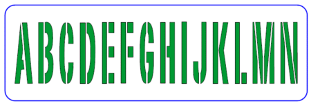 AC115 ABECEDARIO A-N 10 X 30