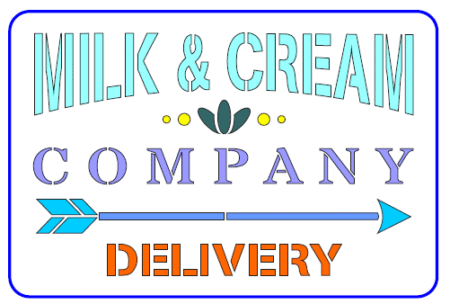 AC291 MILK Y CREAM COMPANY DELIVERY 10 X 20